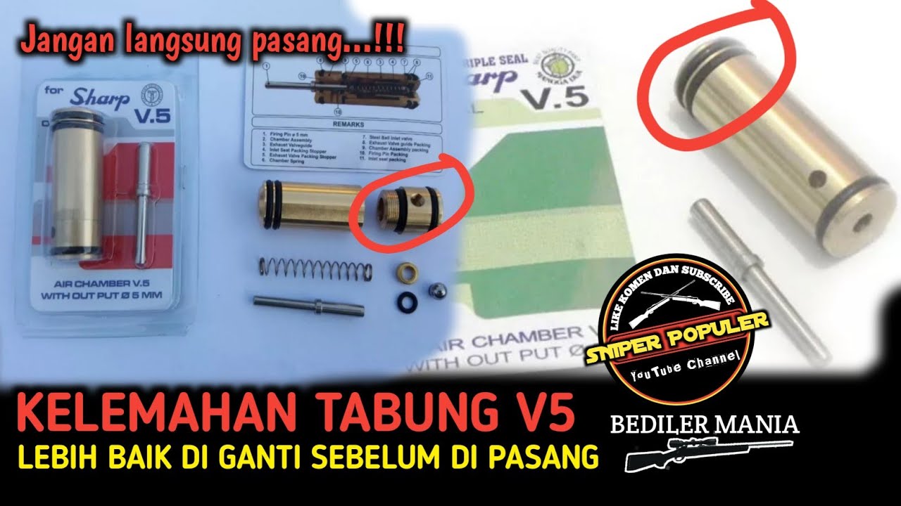 Kelemahan tabung V5‼️Ganti sebelum di pasang❗