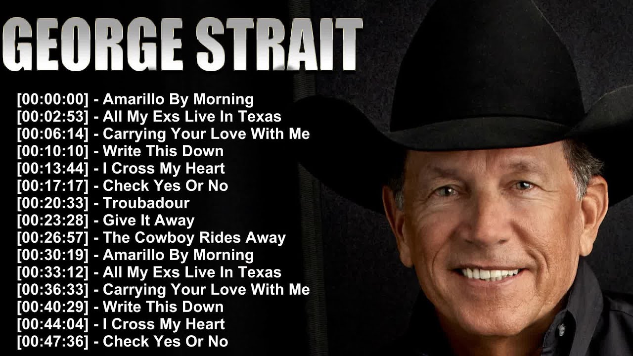 George Strait Full Album ⭐ Famous Classic Country Songs Playlist