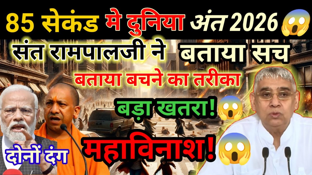 mahapralay kab hoga2026: |  भविष्य मालिका की खौफनाक भविष्यवाणी! 😱 | sant rampal ji maharaj 