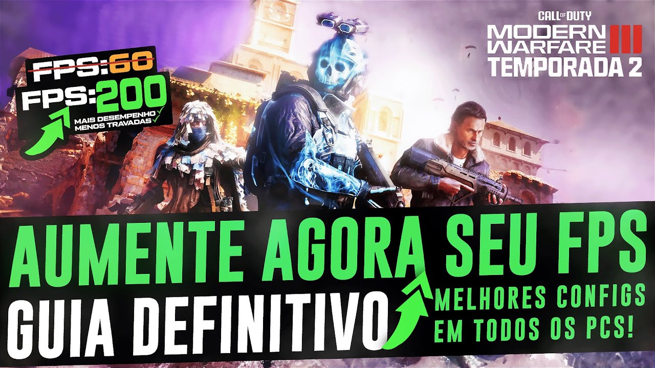 COMO AUMENTAR O FPS NO  MW 3 WARZONE TEMPORADA 2 ! MELHORES CONFIGURAÇÕES PARA MAIS FPS E MENOS LAG!