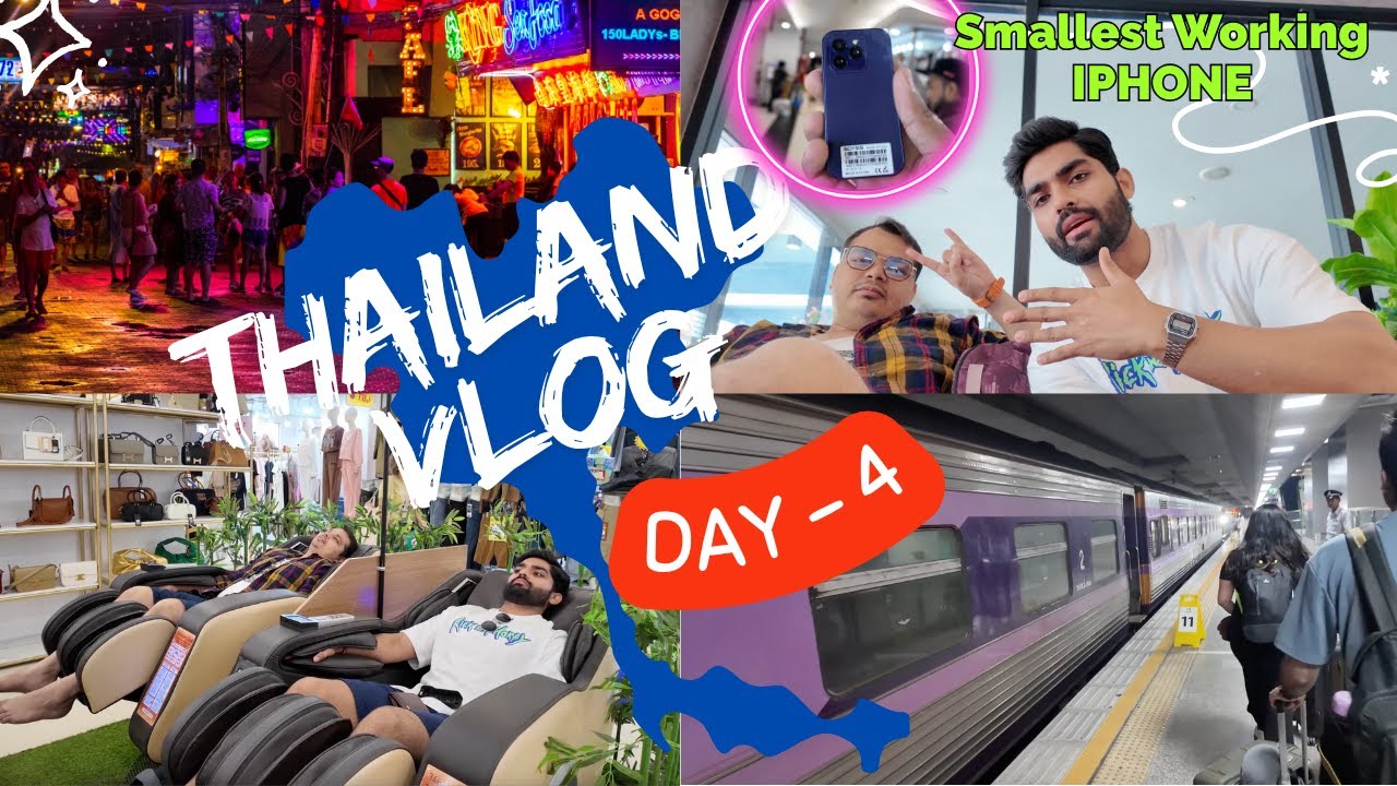Craziest Day 4 🤯😍 | Almost missed my train in thailand 😱🤯 | Cheapest Mall of bangkok - Platinum🔥