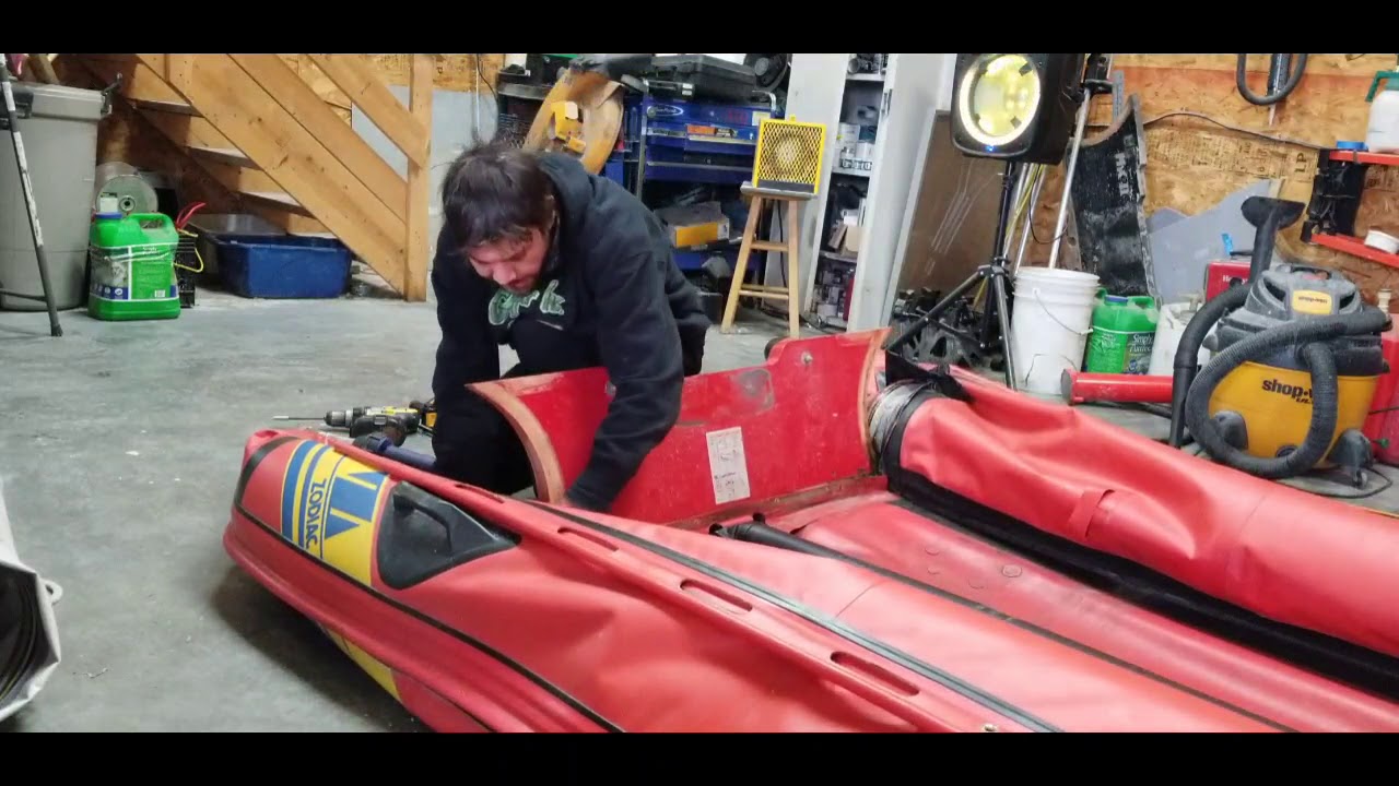 Zodiac Mark 2 FS Repairs and New Transom