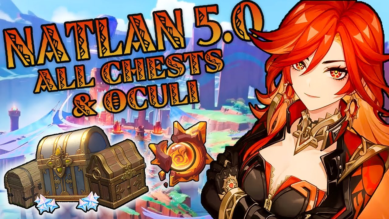 All Chests and Pyroculus in Natlan 5.0 | 100% Exploration Genshin Impact