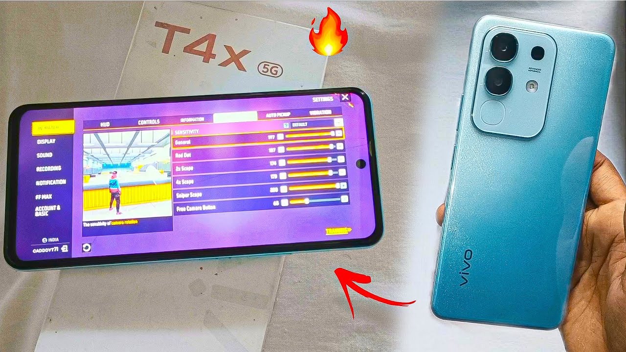 Vivo T4X 5G BEST SENSITIVITY 🔥 ONE TAP HEADSHOT + SMOOTH GAMEPLAY |#vivot4x5gsensitivity #freefire 