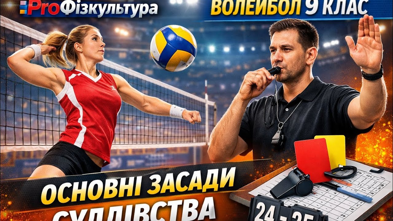 Основні засади суддівства | Волейбол 9 клас | Дистанційне навчання 