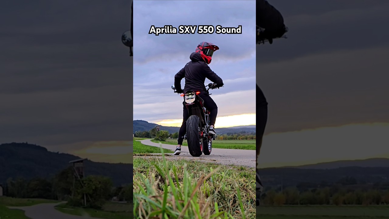 Aprilia SXV 550 Soundcheck | V2 Engine Revs & Acceleration