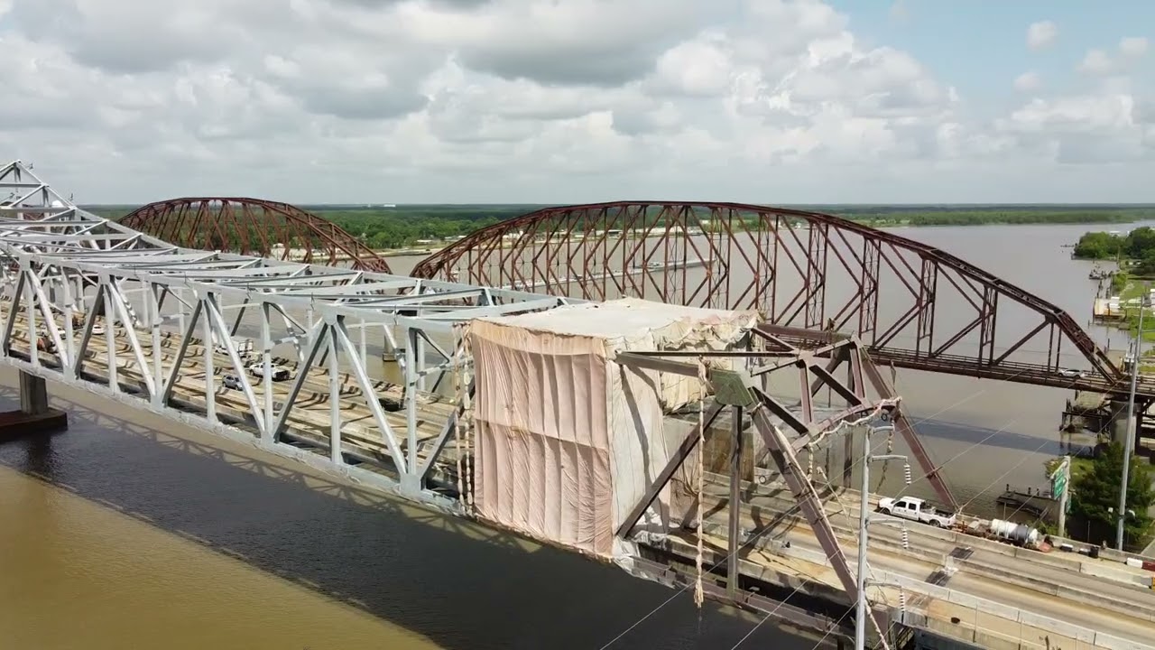 June 17, 2022 - Morgan City, LA.  360 view from the flood wall