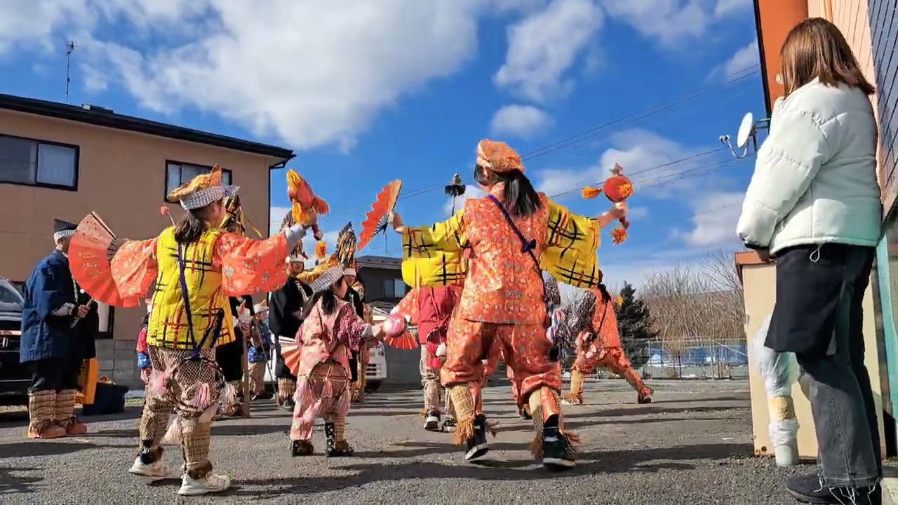 階上町内門付け 大黒舞/年中さんデビュー【田代えんぶり組】
