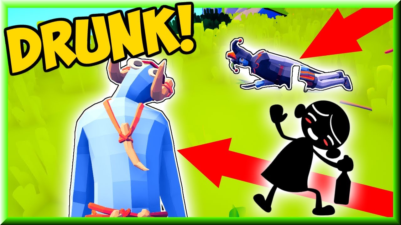 🍷Drunken Trick & Spear! Drunken Jester & Spear Thrower🍺 vs Every Faction 2v1 - TABS MODS GAMEPLAY