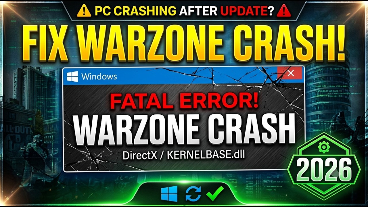 Как исправить вылеты Warzone DirectX и KERNELBASE.dll (2026) | Вылеты игры на ПК после обновления