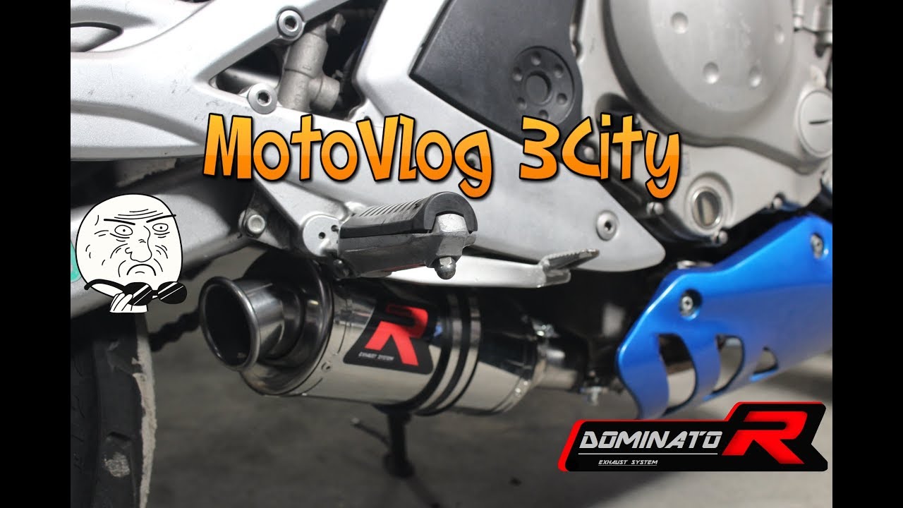 Kawasaki ER6n Dominator GP1 exhaust sound vs. stock 😈