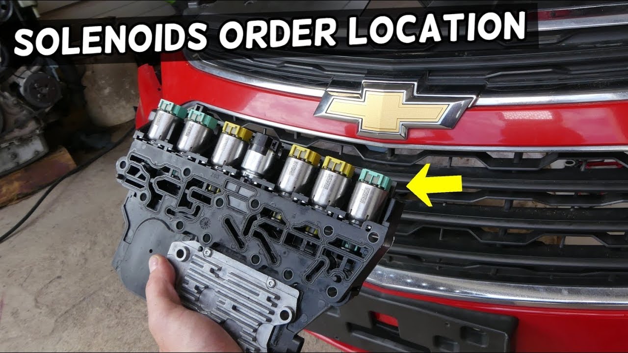 TRANSMISSION SOLENOID LOCATION ORDER CHEVROLET BUICK GMC MALIBU EQUINOX CRUZE SONIC REGAL 6T30 6T40