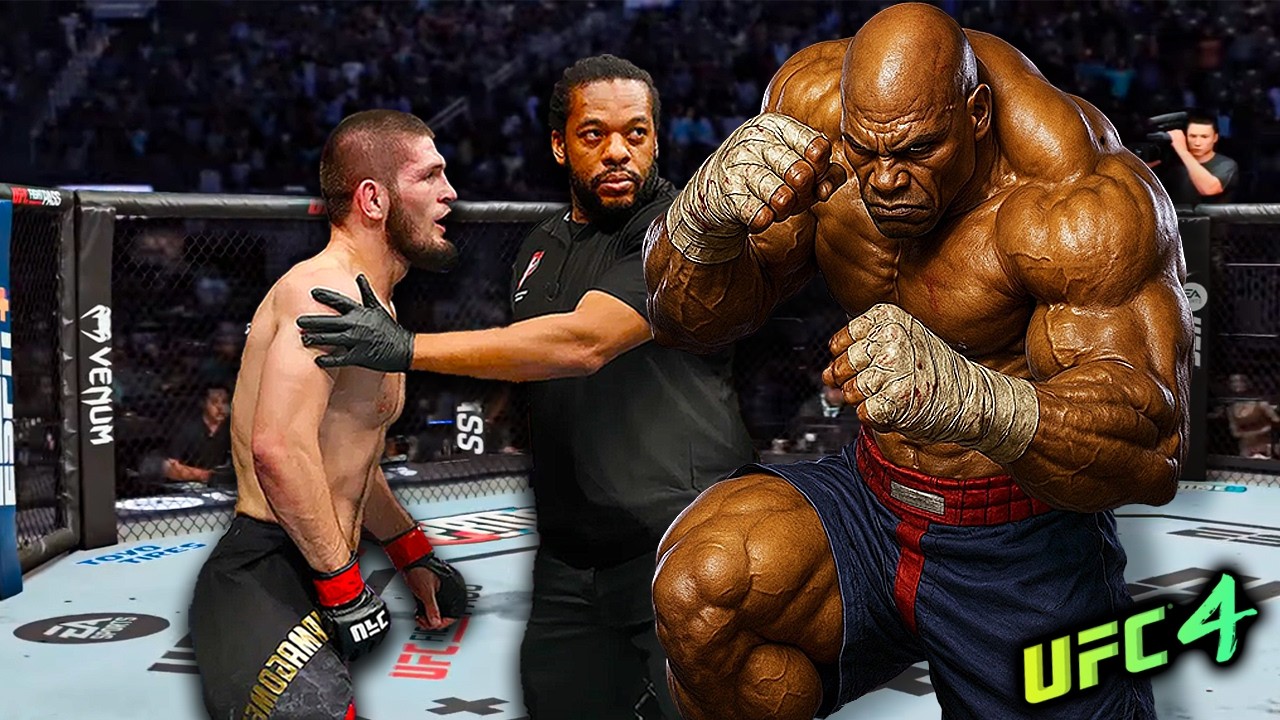 Khabib Nurmagomedov vs. Iron African Courier (EA sports UFC 4)