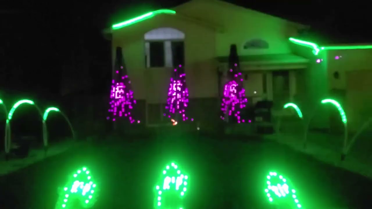 Monster Mash Halloween light show better audio