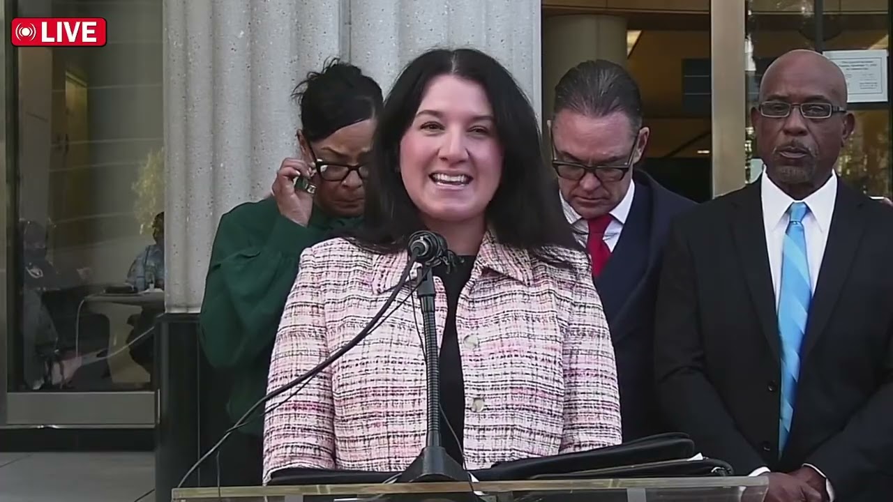 Attorneys John Gomez, Brian Mason and Lara Deitz announce victorious verdict in Anthony McGaff case