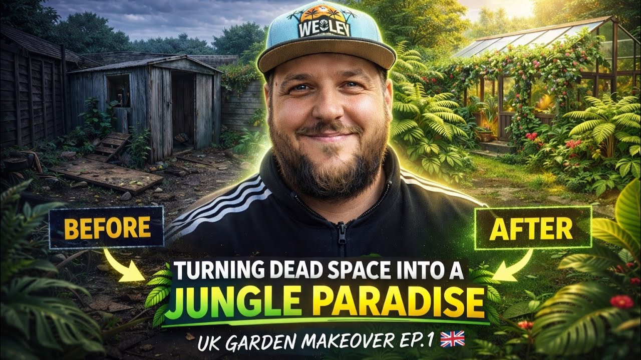 Turning Dead Space Into a Jungle Paradise 🌴 (UK Garden Makeover Episode 1)