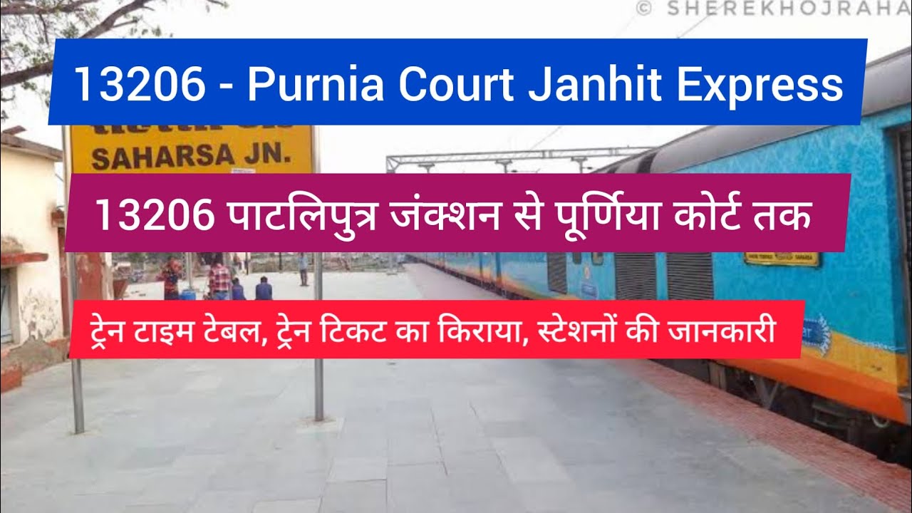 13206/Purnia Court Janhit Express Train Information