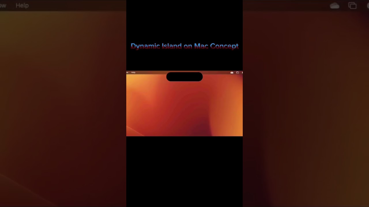 Dynamic Island on Mac Concept #shorts