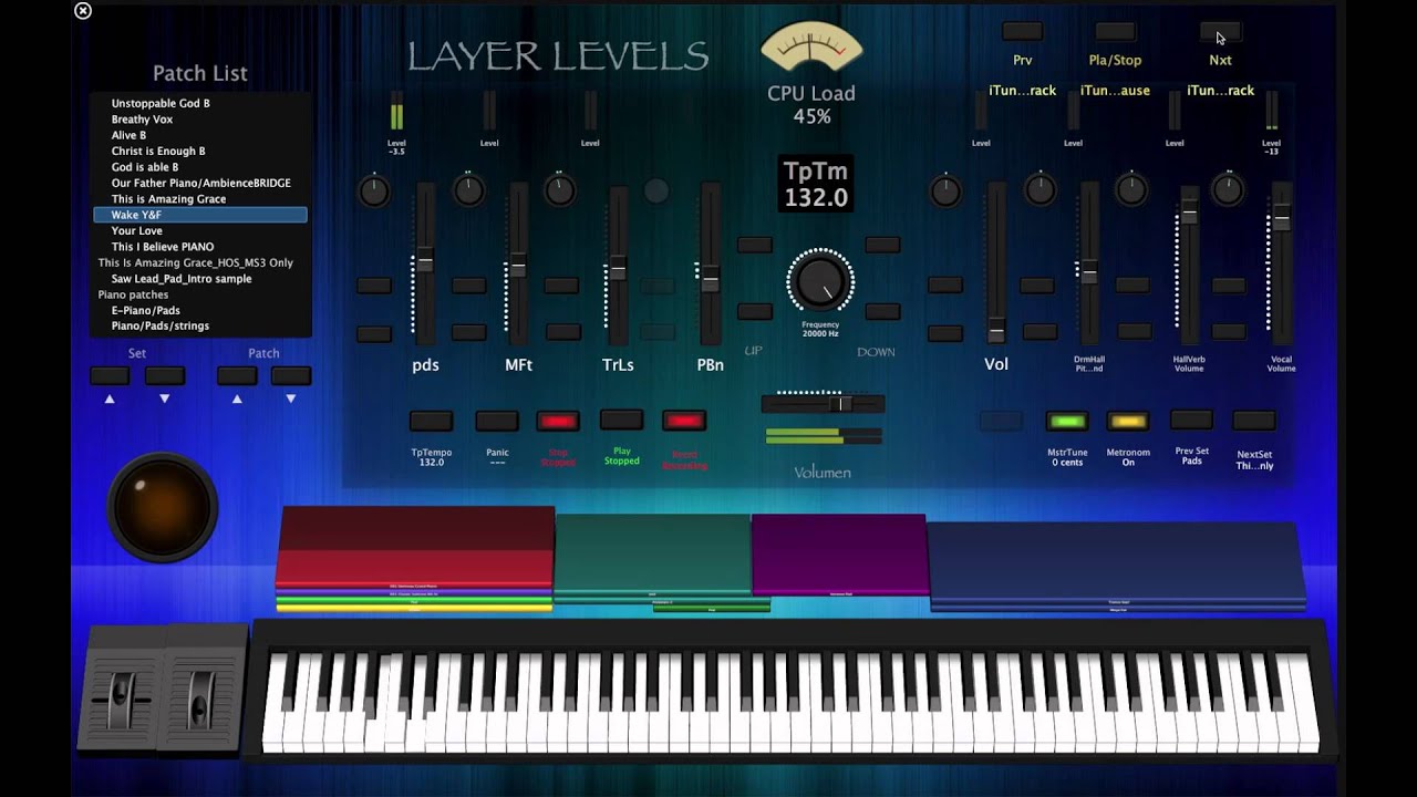 Hillsong Young & Free - Wake (Keyboard Tutorial) M