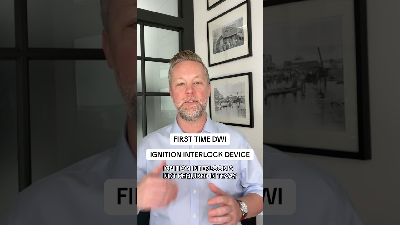 Do I have to install an ignition interlock device (IID) for a first-time DWI in Texas? 