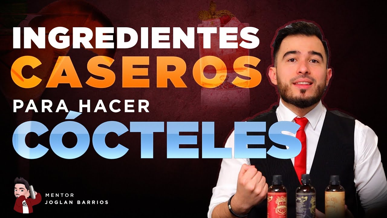 INGREDIENTES CASEROS PARA HACER COCTELES 🍍| Curso de Coctelería Gratuito ✅ |#02| Como ser bartender