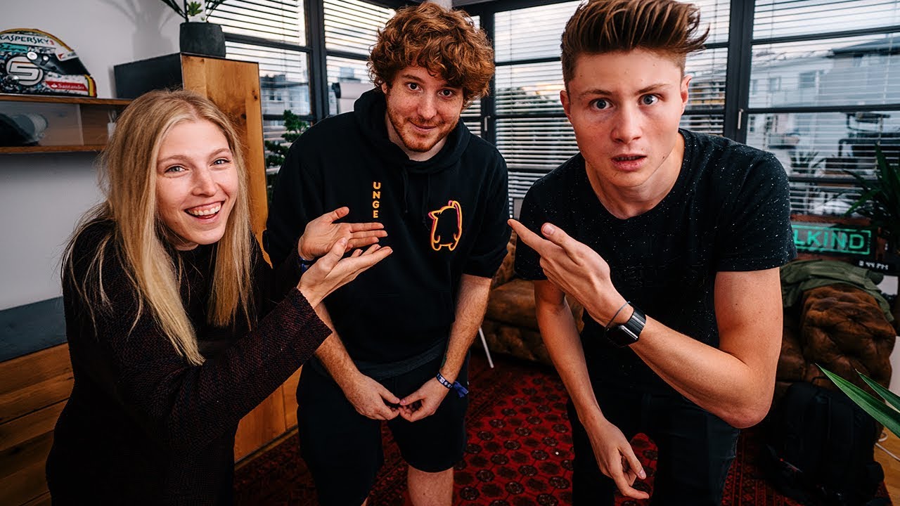 Unge reagiert auf das UFO