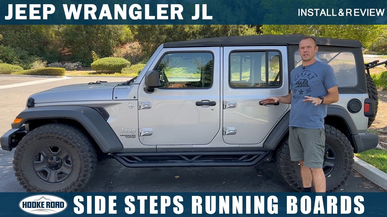 Установка мода Jeep Wrangler JL на Hooke Road | Боковые подножки