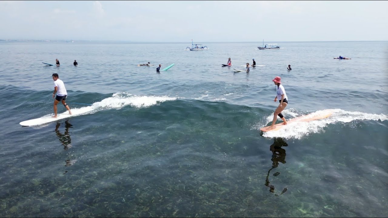 오늘의 발리파도! 잔잔하게 나눠서 즐기는 소풍 같은 서핑트립~ [DAILY 24.1..27] 바루서프 서핑캠프