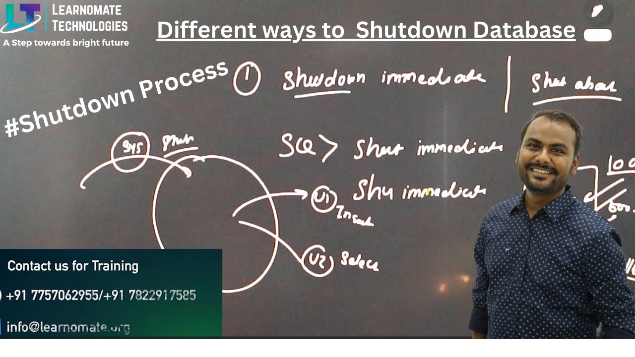 Different ways & process to shutdown Oracle Database | Learnomate technologies