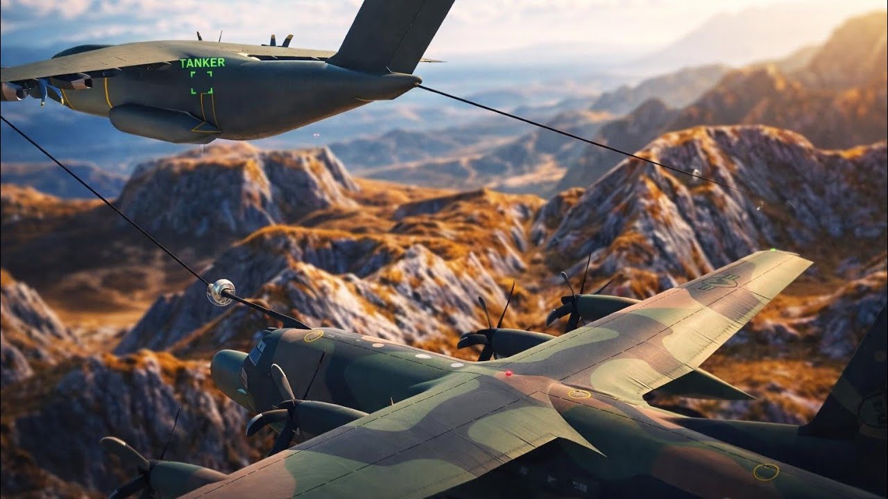 AKU BELAJAR MELAKUKAN AIR-TO-AIR REFUELING DI KALA BADAI DAN MALAM HARI | TURBOPROP FLIGHT SIMULATOR