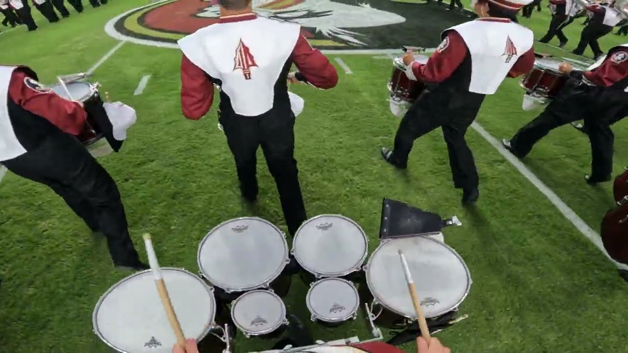 FSU Marching Chiefs Pregame - Tenor Cam (Part 2) 10/5/24