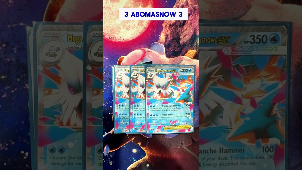 Updated Mega Abomasnow ex Decklist | Mega Evolution | Pokemon TCG