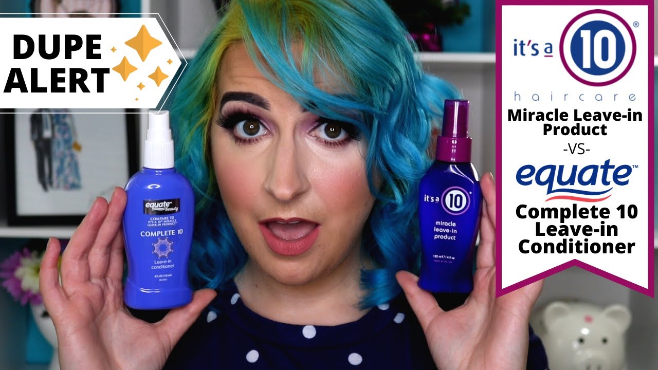 DUPE ALERT - IT'S A 10 leave-in vs EQUATE complete 10 leave-in hair products | Kirby Rose