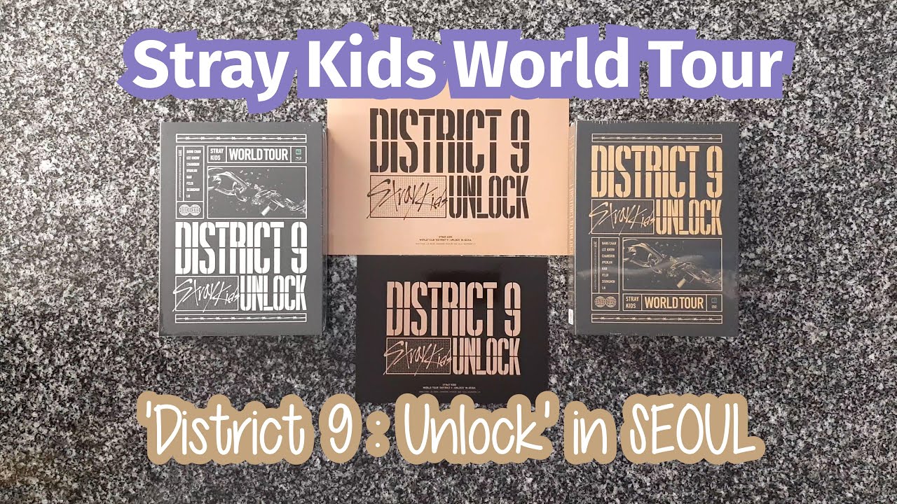 🤍 Detailed Unboxing 🤍: Stray Kids World Tour [ 'District 9 : Unlock' in SEOUL ] Concert DVD/BLU-RAY