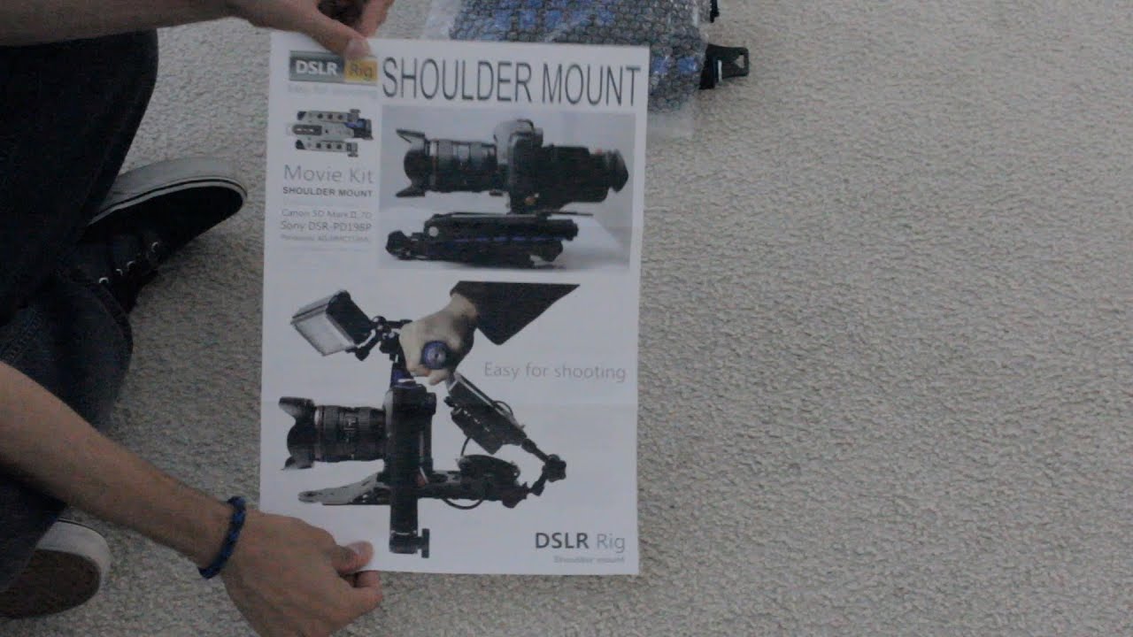 DSLR Shoulder Rig/Spider Steady Unbox & Test