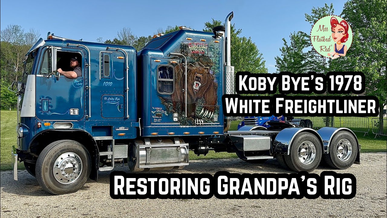 Koby Bye’s 1978 White Freightliner Cabover Truck Tour: Restoring Grandpa’s Rig