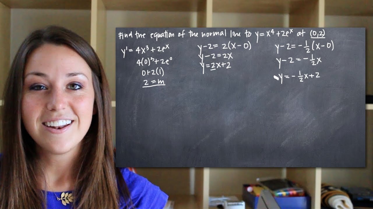 Equation of the normal line at a point (KristaKingMath)