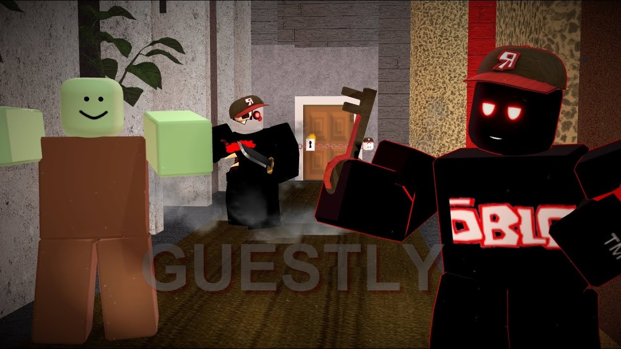 ROBLOX GUESTY Guest 666 and zombie Funny story Roblox animation