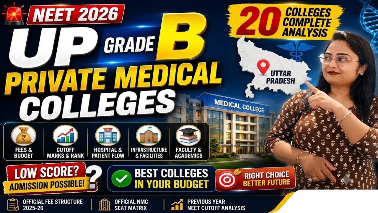 UP Grade B Private Medical Colleges 2026 | 22 Colleges Complete Analysis | Fees, Cutoff| NEET 2026