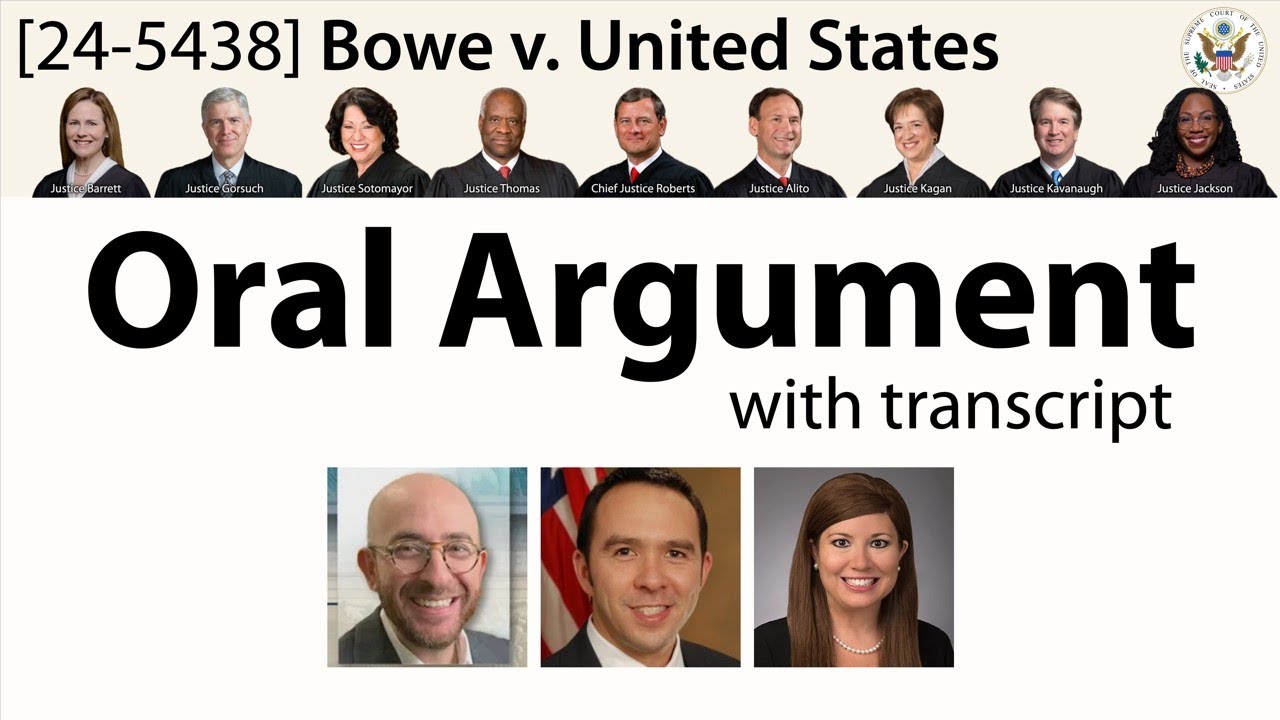 Oral Argument on whether SCOTUS can review repeat sentence challenges: Bowe v. United States