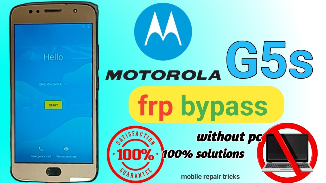 moto G5s frp bypass // motorola g5s frp unlock