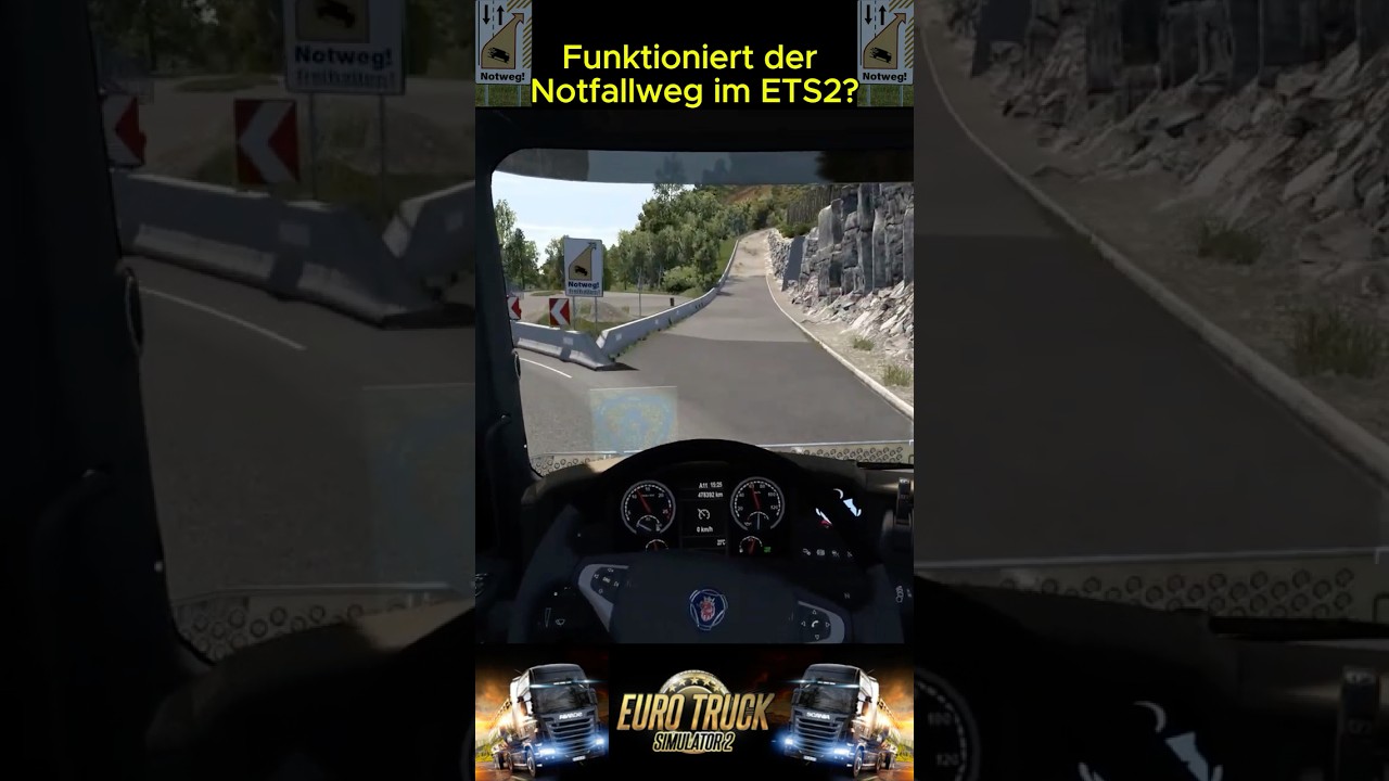 ETS2 | Daily FACT: EP27 - funktioniert der Notfallweg? #ets2 #Shorts #eurotrucksimulator2