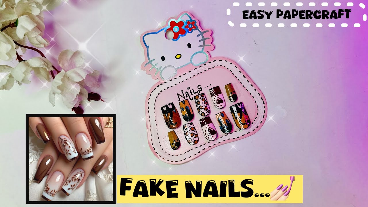💅🏻 Ghar par hi banaye Fake Nails❣️😱 #nailart #viralvideo  #diy @CrafteeFairy 