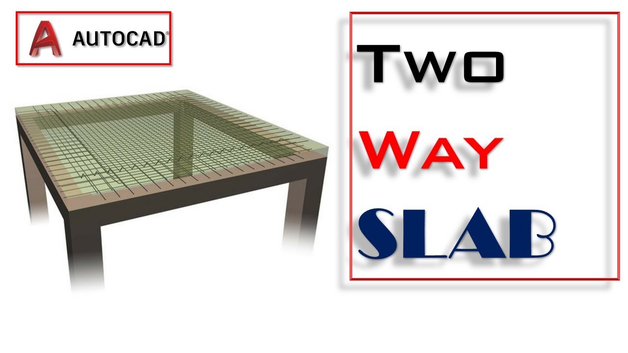 How to draw Two Way Slab in AUTOCAD