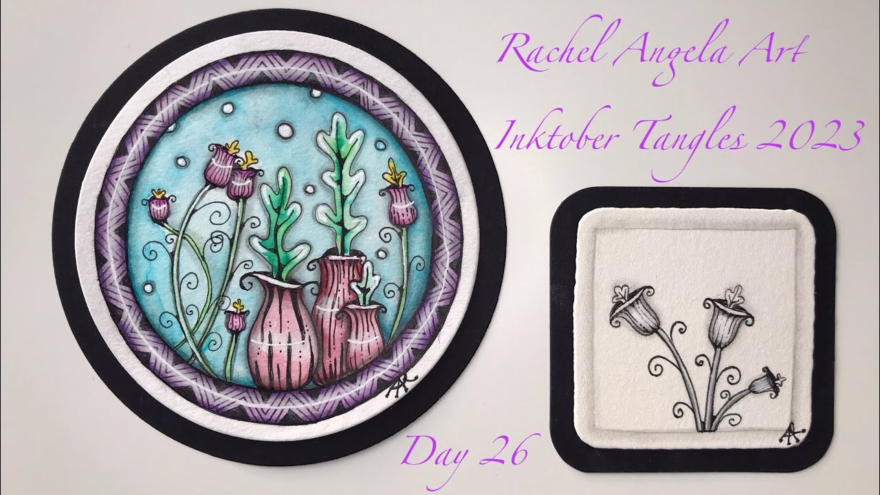 Day 26 - Inktober Tangles 2023 - Miliacrown by Susan Yeo