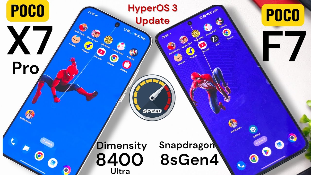 Сравнение скорости управления оперативной памятью в тестах SpeedTest для POCO F7 и POCO X7 Pro 🚀🚀...