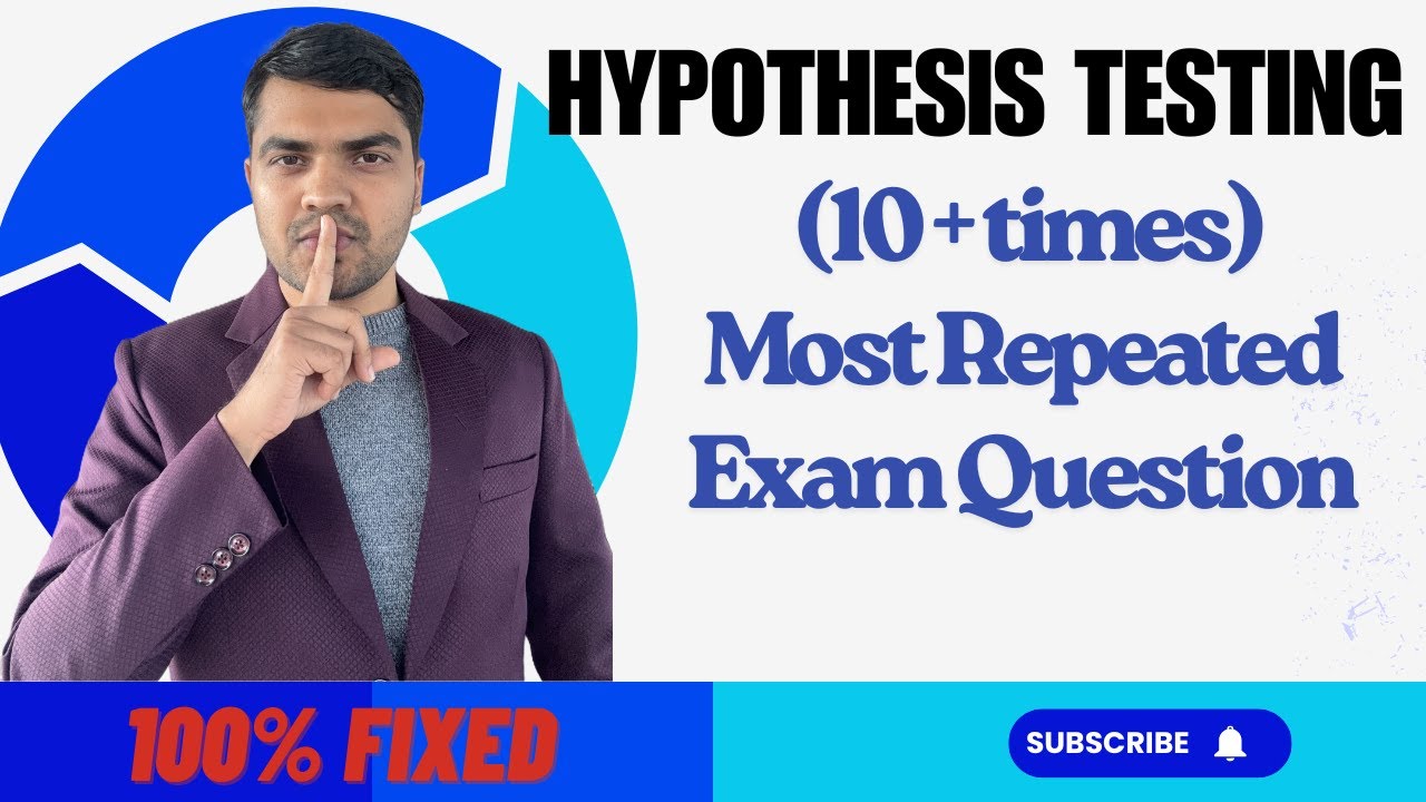 Hypothesis Testing Very Short Question | Quick & Easy Explanation
