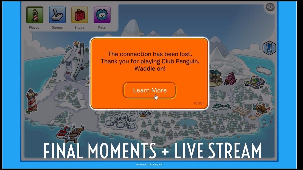 FINAL MOMENTS OF CLUB PENGUIN + Livestream