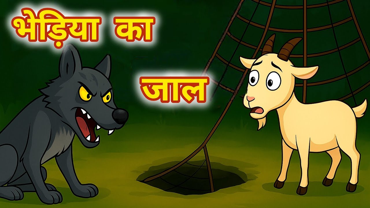 भेड़िया का जाल | Moral Story | Hindi Kahaniyan | Panchtantra Kahani | #cartoon