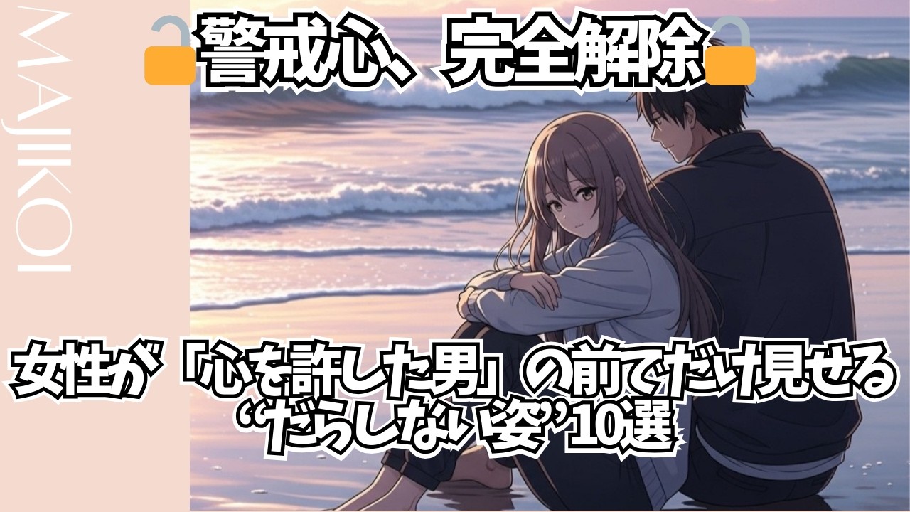 🔓警戒心、完全解除🔓 女性が「心を許した男」の前でだけ見せる“だらしない姿” 10選【恋愛心理学】
